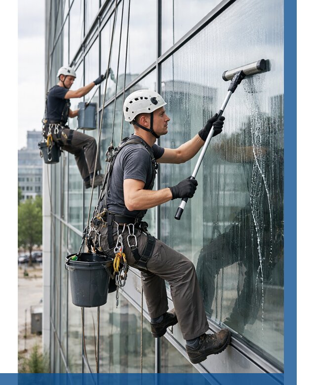 Мойка витражей альпинистами в Россоши от 726 р. под ключ|ВЫСОТНИК-Рсс