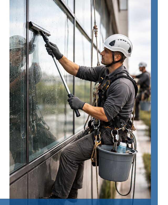 Мойка стеклянных фасадов в Россоши от 207 р. | ВЫСОТНИК-Рсс