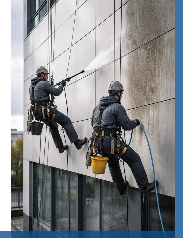 Мойка фасада из композита в Россоши по цене от 311 р. | ВЫСОТНИК-Рсс