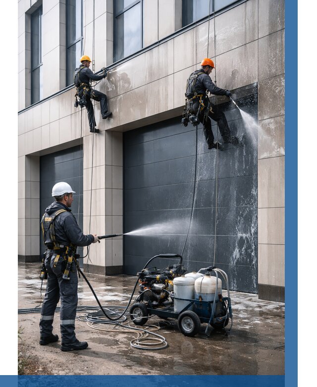 Послестроительная мойка фасада в Россоши от 311 р. | ВЫСОТНИК-Рсс