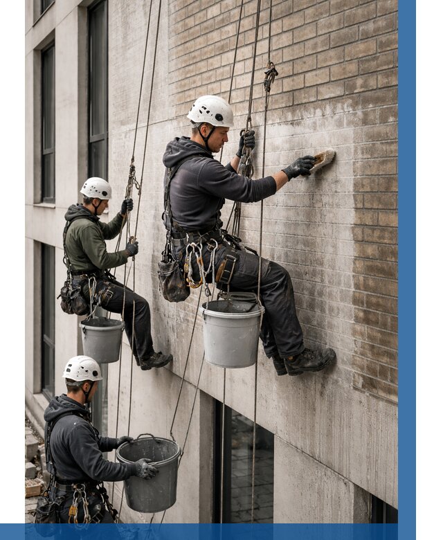 Удаление высолов с фасада в Россоши от 259 р. | ВЫСОТНИК-Рсс