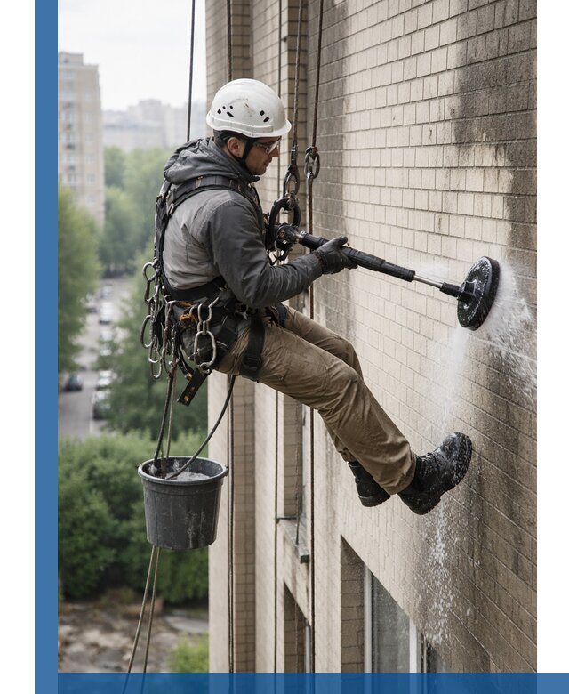 Очистка фасада от копоти в Россоши профессионально и безопасно