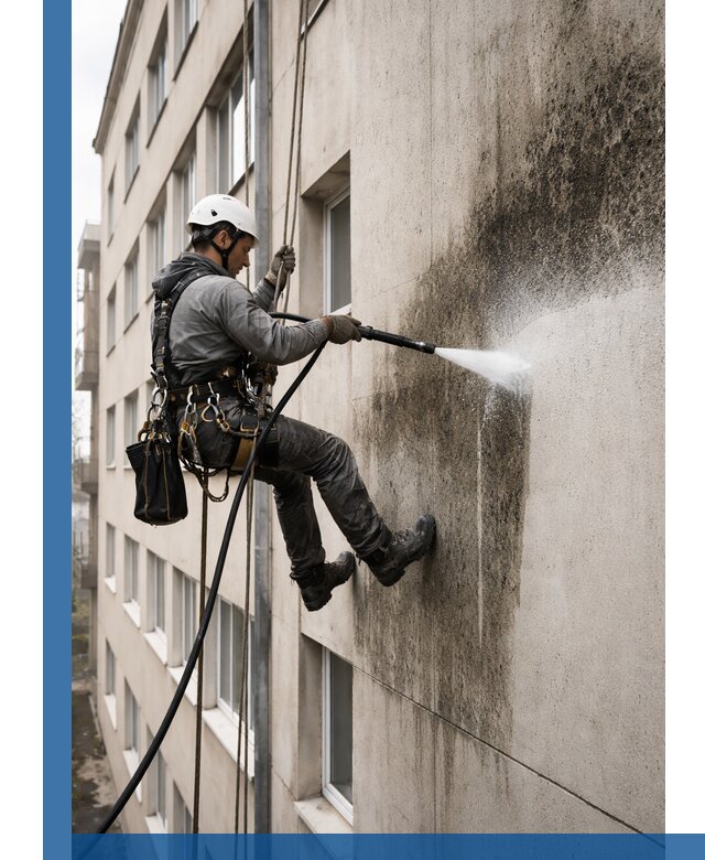 Профессиональная очистка фасадов от плесени в Россоши