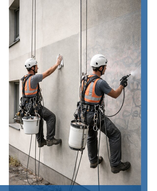 Антиграффити покрытие фасада в Россоши от 622 р. | ВЫСОТНИК-Рсс