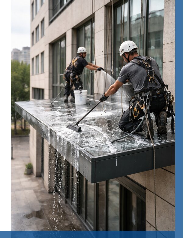 Мойка козырьков и навесов в Россоши от 3629 р. | ВЫСОТНИК-Рсс