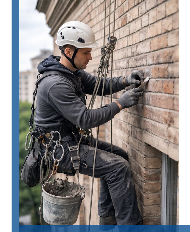 Качественный ремонт кирпичной кладки фасада в Россоши с гарантией