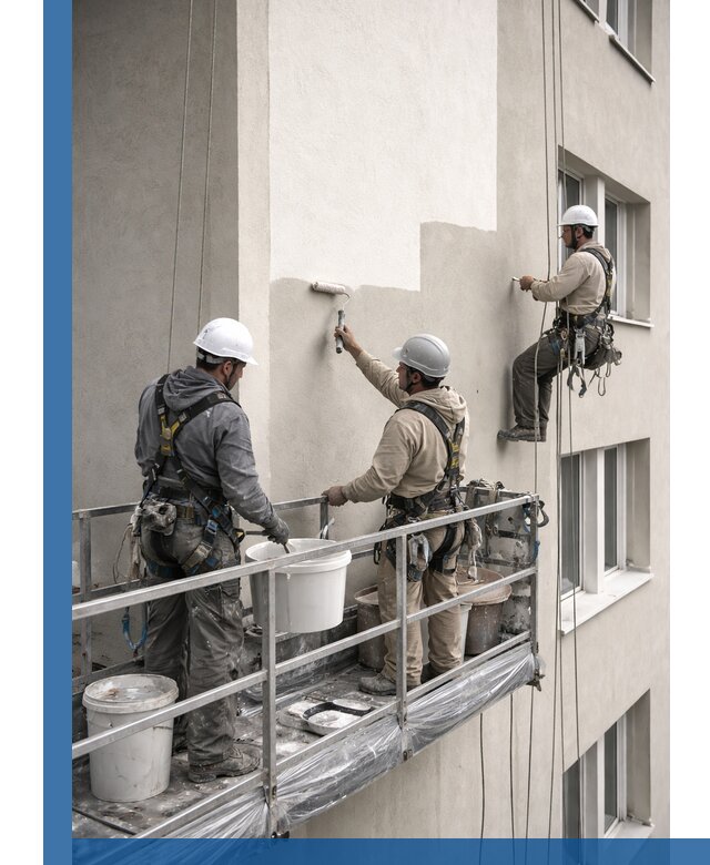 Покраска оштукатуренного фасада в Россоши под ключ с гарантией