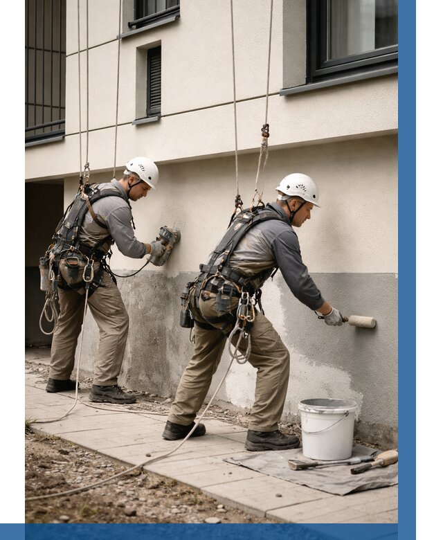 Окраска цоколя здания в Россоши от 467 р. под ключ | ВЫСОТНИК-Рсс