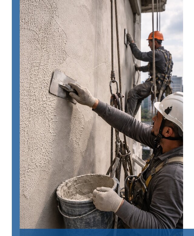 Декоративная штукатурка фасада с утеплением и защитой в Россоши