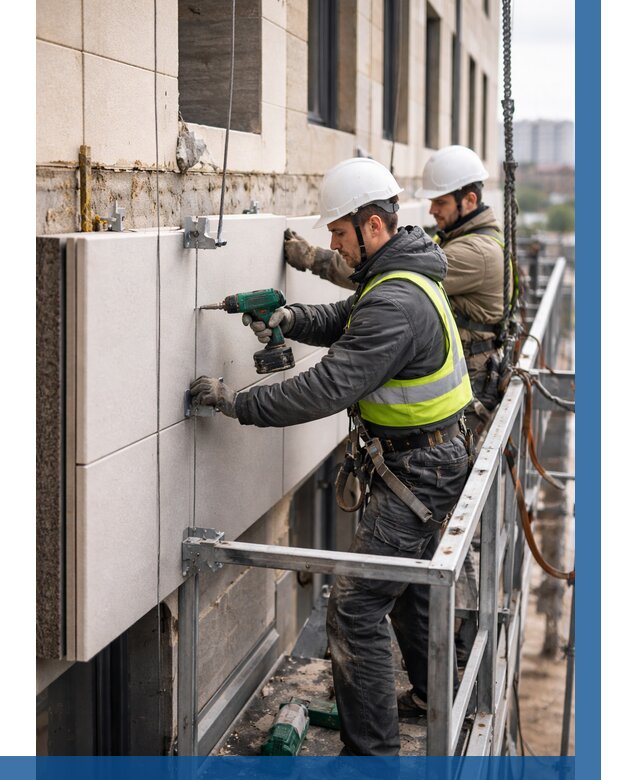 Монтаж фасадных термопанелей в Россоши от 1555 р. | ВЫСОТНИК-Рсс