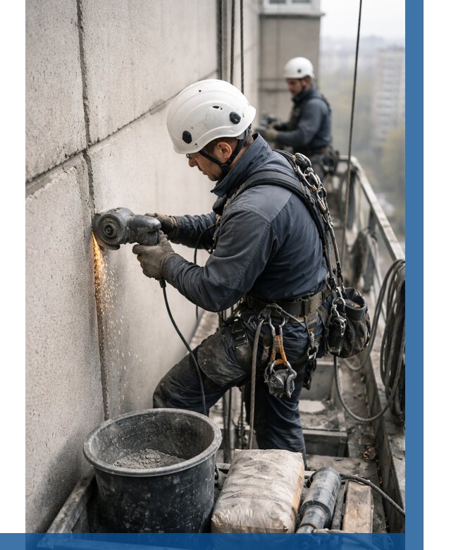 Штробление межпанельных швов в Россоши от 1244 р. | ВЫСОТНИК-Рсс