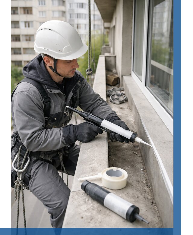 Герметизация швов лоджии в Россоши от 4666 р. | ВЫСОТНИК-Рсс