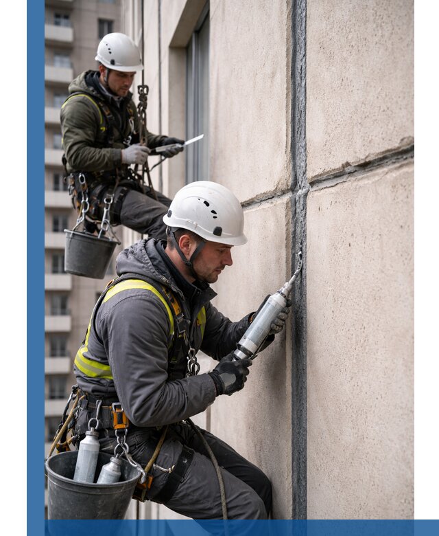 Герметизация деформационных швов фасада в Россоши качественно