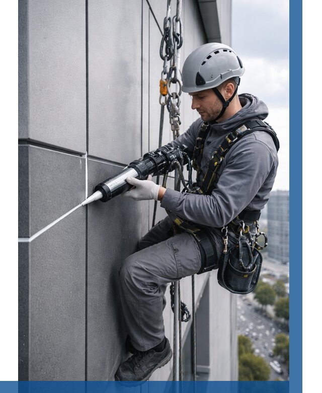 Герметизация стыков фасадных панелей в Россоши от 6740 р.| ВЫСОТНИК-Рсс