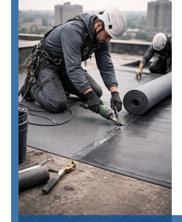 Ремонт мягкой кровли в Россоши с выездом промальпинистов