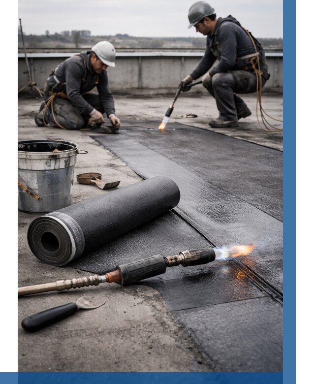 Ремонт рулонной кровли в Россоши от 674 р. | ВЫСОТНИК-Рсс