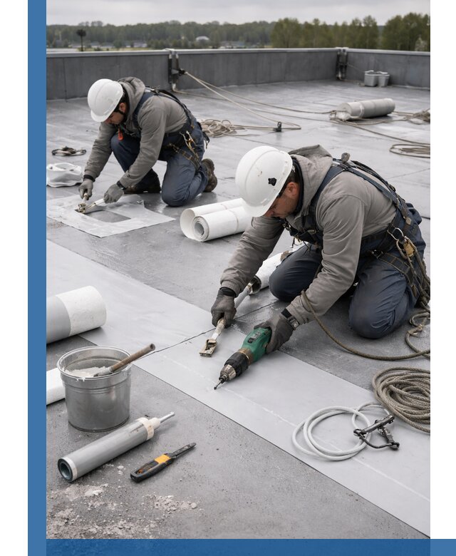 Ремонт мембранной кровли в Россоши качественно и с гарантией