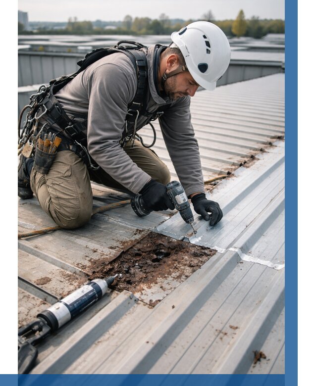 Ремонт профнастила на кровле в Россоши от 726 р. | ВЫСОТНИК-Рсс