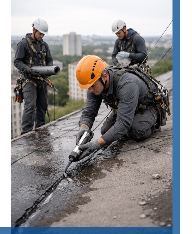 Устранение протечек кровли в Россоши от 12443 р. | ВЫСОТНИК-Рсс