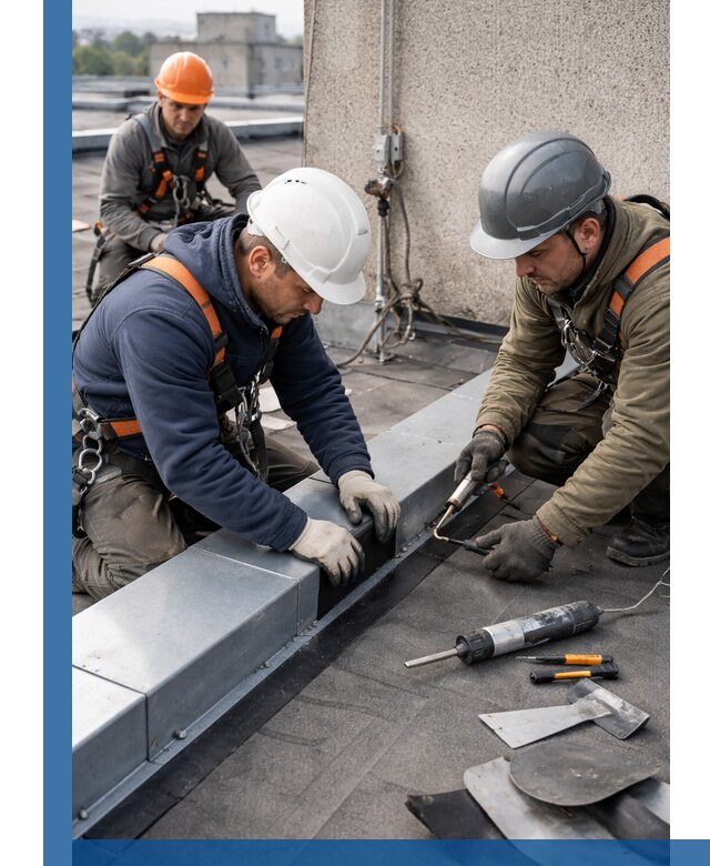 Ремонт кровельных примыканий в Россоши профессионально