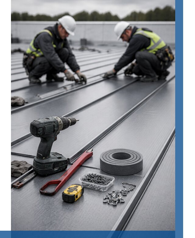 Монтаж фальцевой кровли в Россоши от 1866 р. | ВЫСОТНИК-Рсс