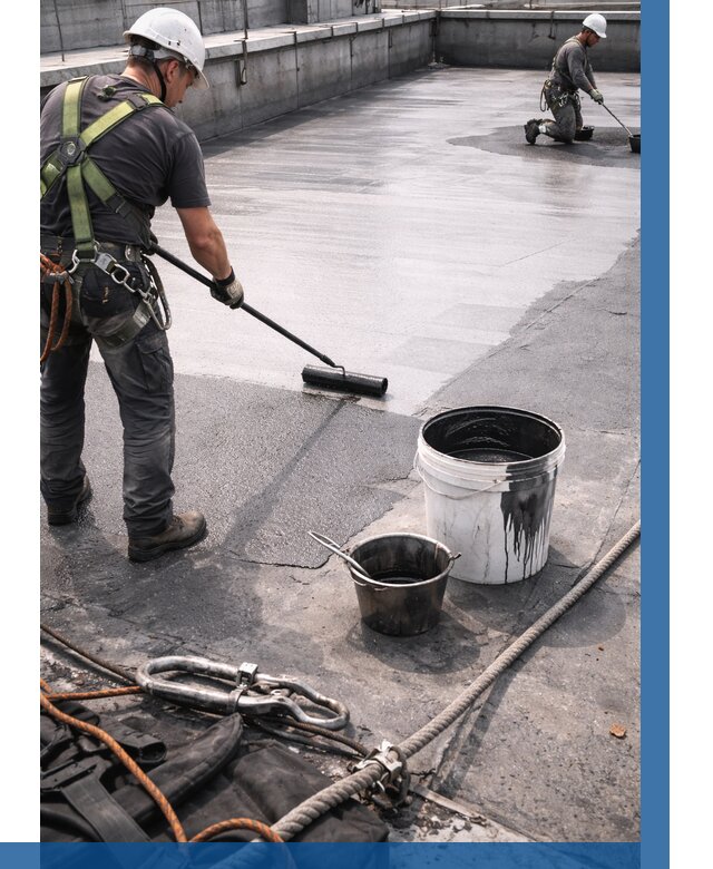 Гидроизоляция кровли жидкой резиной в Россоши от 518 р. | ВЫСОТНИК-Рсс