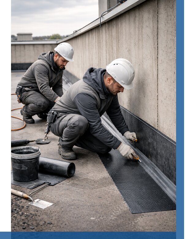 Гидроизоляция примыканий на кровле в Россоши от 933 р. | ВЫСОТНИК-Рсс