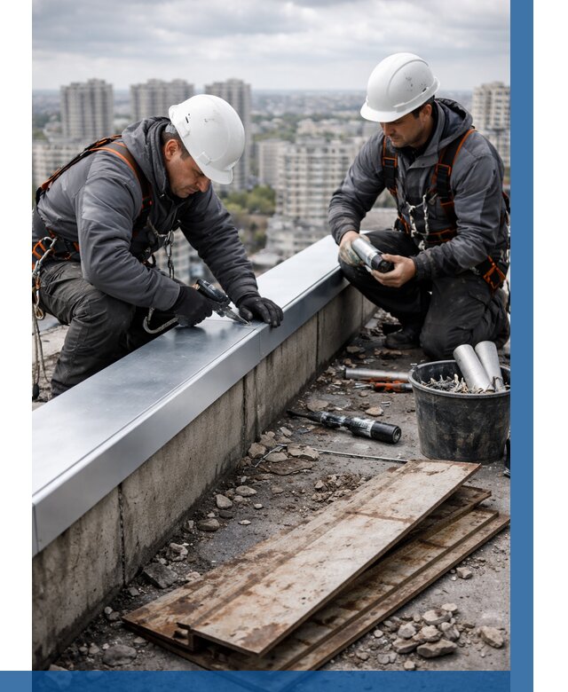 Замена парапетных крышек под ключ в Россоши от 1244 р. | ВЫСОТНИК-Рсс