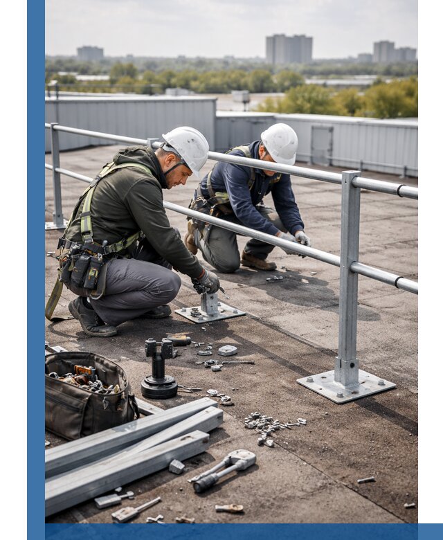 Монтаж кровельного ограждения в Россоши под ключ с гарантией