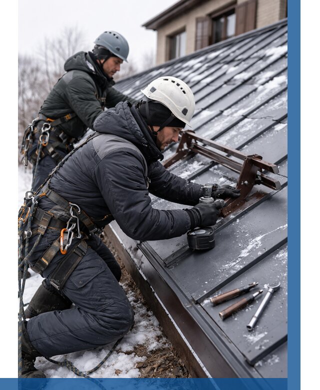 Монтаж снегозадержателей в Россоши от 467 р. | ВЫСОТНИК-Рсс