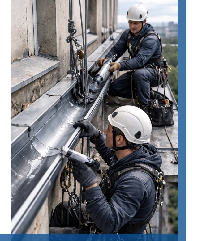 Ремонт водосточных желобов в Россоши от 6740 р. | ВЫСОТНИК-Рсс