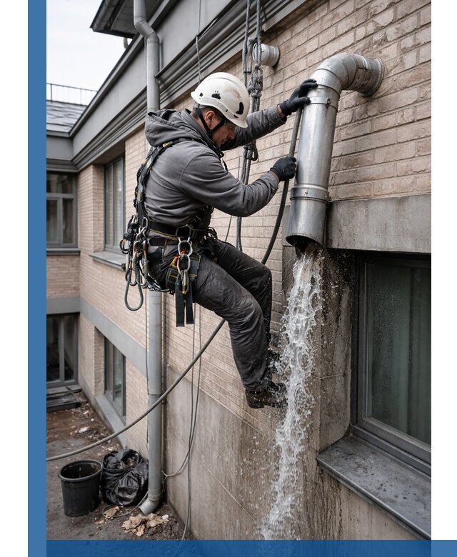 Профессиональная прочистка водосточных труб в Россоши с гарантией