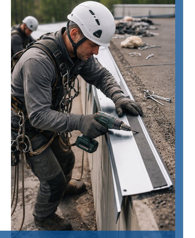 Монтаж капельника на кровле в Россоши от 311 р. | ВЫСОТНИК-Рсс