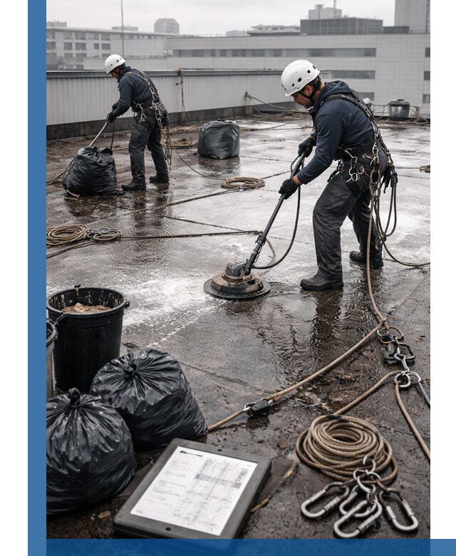 Плановая очистка кровли по графику в Россоши для безопасности