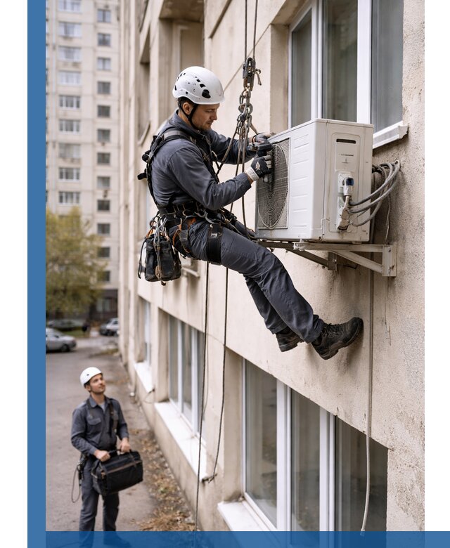 Демонтаж внешнего блока кондиционера в Россоши профессионально