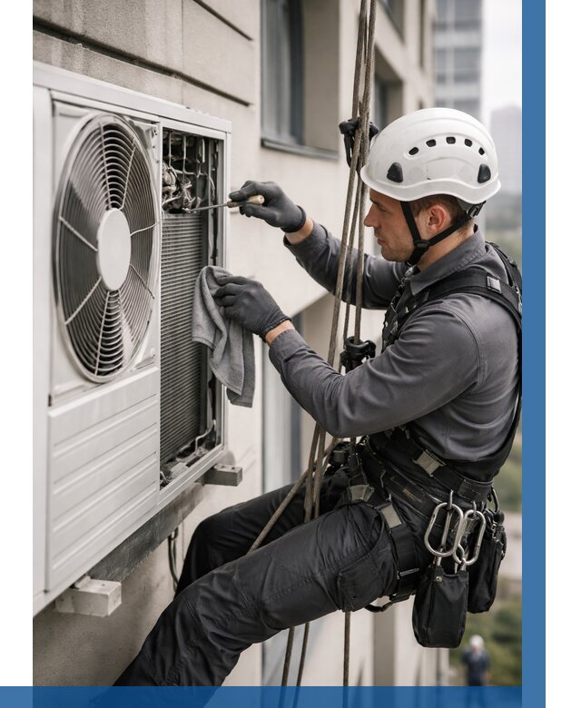 Обслуживание внешнего блока кондиционера в Россоши от 2800 р.ВЫСОТНИК-Рсс