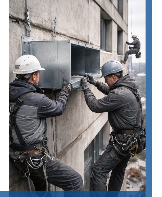 Монтаж вентиляционных коробов в Россоши от 3111 р. | ВЫСОТНИК-Рсс