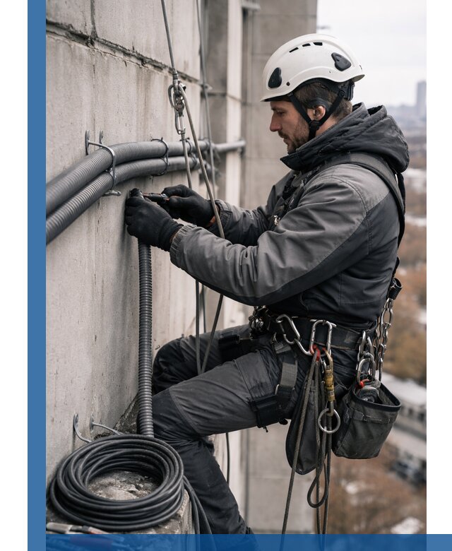 Профессиональный монтаж гофры для кабеля в Россоши с гарантией