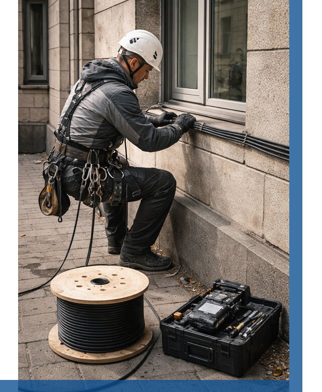 Прокладка оптоволоконного кабеля в Россоши от 830 р. | ВЫСОТНИК-Рсс