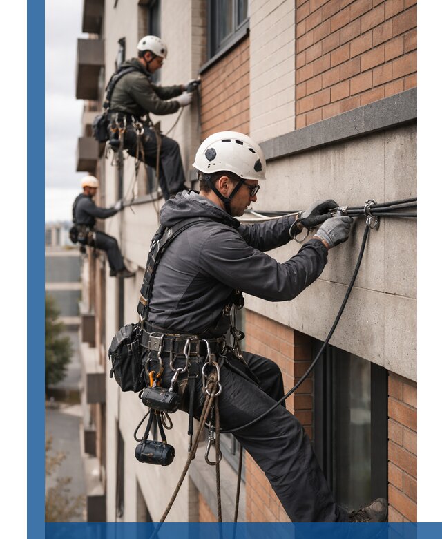 Крепление кабеля на фасаде монтаж и крепеж в Россоши