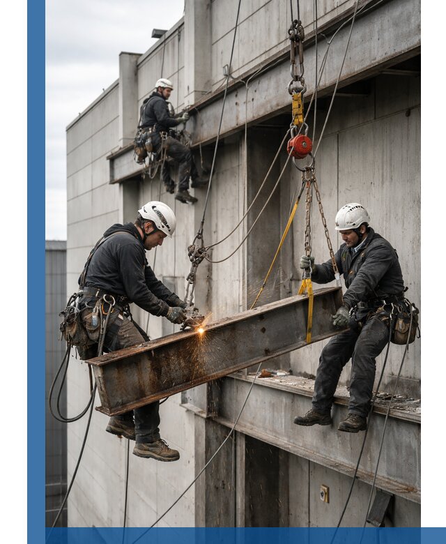 Демонтаж металлоконструкций на высоте в Россоши под ключ