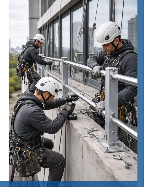 Монтаж ограждений на высоте в Россоши, от 1244 р. | ВЫСОТНИК-Рсс