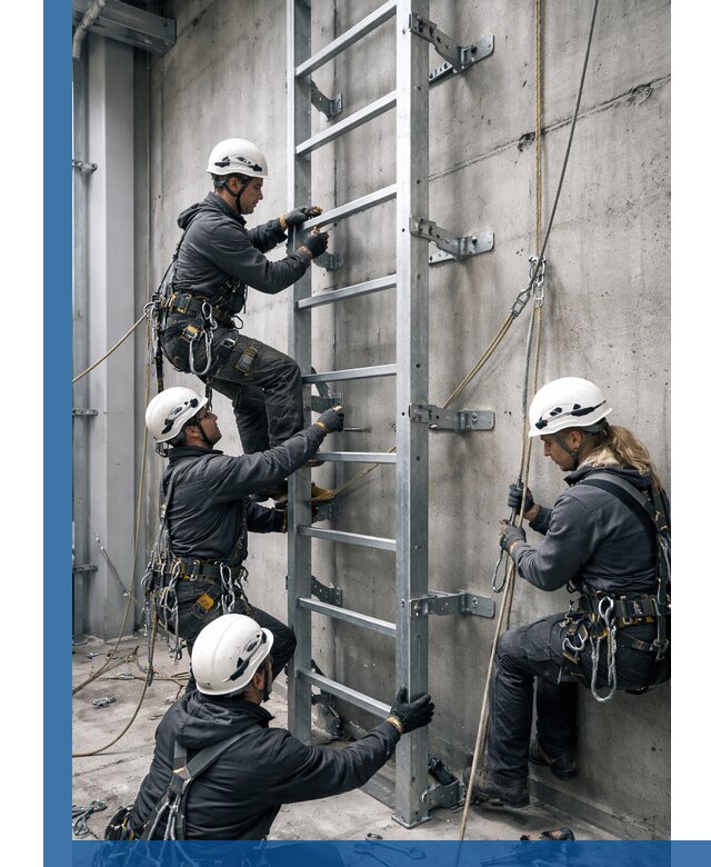 Монтаж металлических лестниц в Россоши под ключ со гарантией