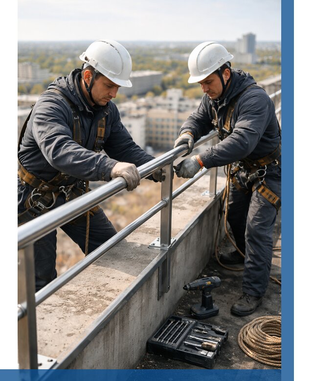 Монтаж перил на высоте в Россоши от 2592 р. | ВЫСОТНИК-Рсс