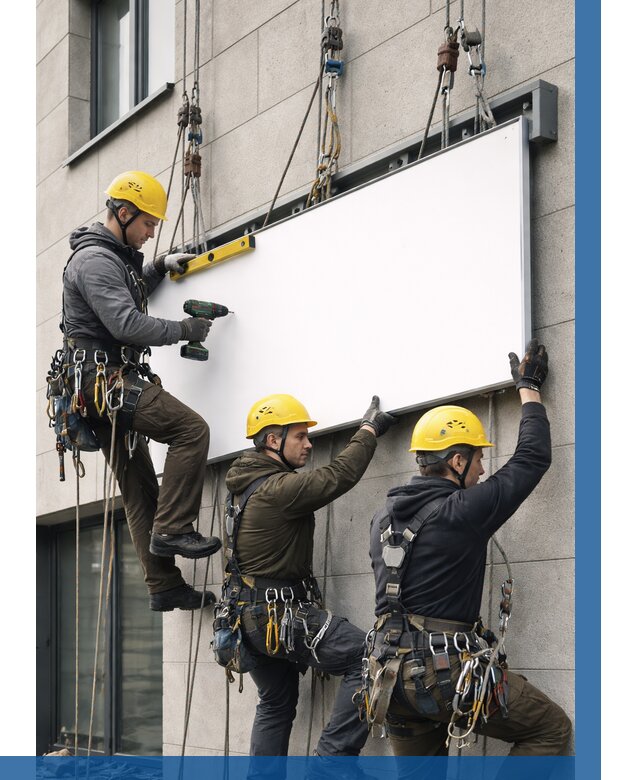 Монтаж рекламной вывески в Россоши от 8295 р. | ВЫСОТНИК-Рсс