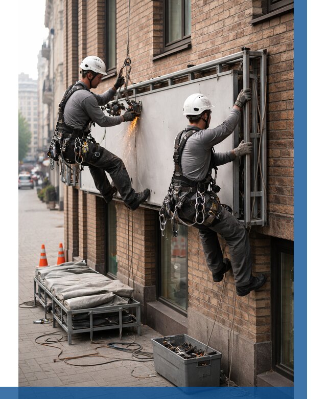 Демонтаж рекламной вывески в Россоши от 6740 р. | ВЫСОТНИК-Рсс