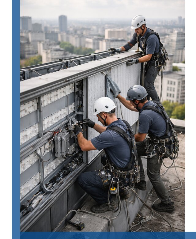 Профессиональное обслуживание крышной рекламы в Россоши под ключ