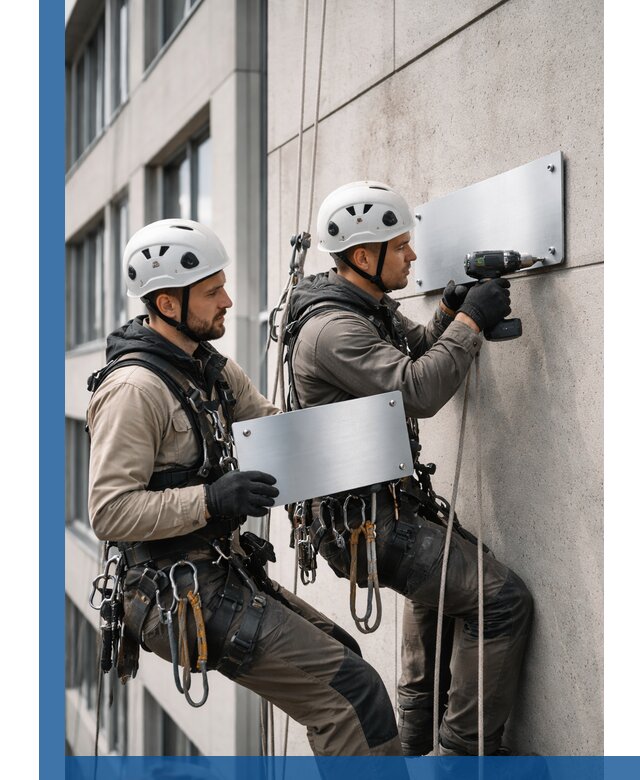 Монтаж табличек и указателей в Россоши для зданий и сооружений