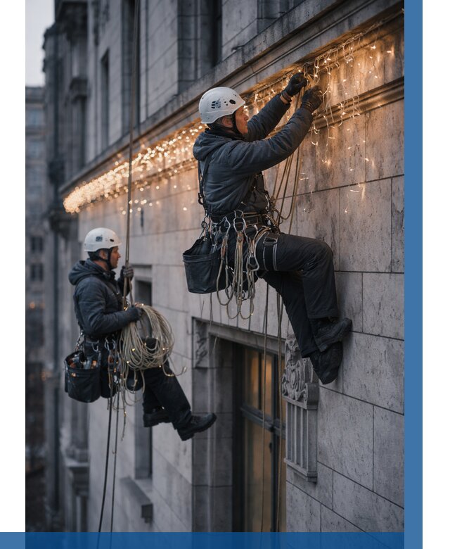 Монтаж новогодней иллюминации в Россоши от 8814 р. | ВЫСОТНИК-Рсс