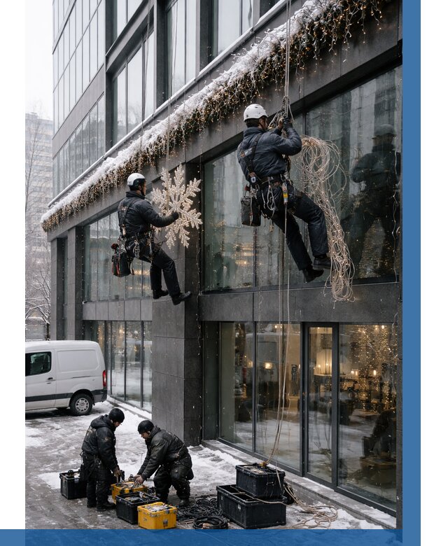 Демонтаж новогоднего оформления в Россоши от 5703 р. | ВЫСОТНИК-Рсс